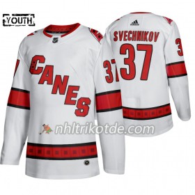 Carolina Hurricanes Trikot Andrei Svechnikov 37 Adidas 2019-2020 Weiß Authentic - Kinder